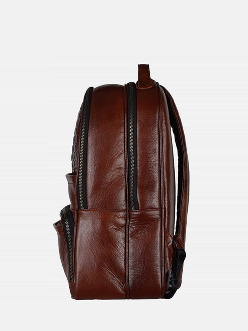 Leather Backpack - Brown