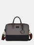 Canvas Laptop Bag - Black/Grey
