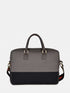 Canvas Laptop Bag - Black/Grey