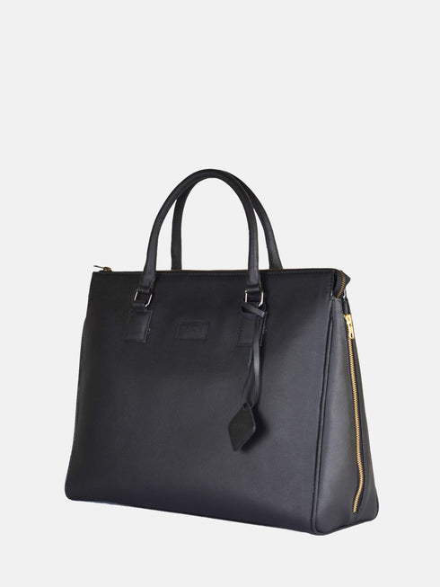Leather Tote - Black