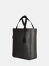 Leather Tote - Grey