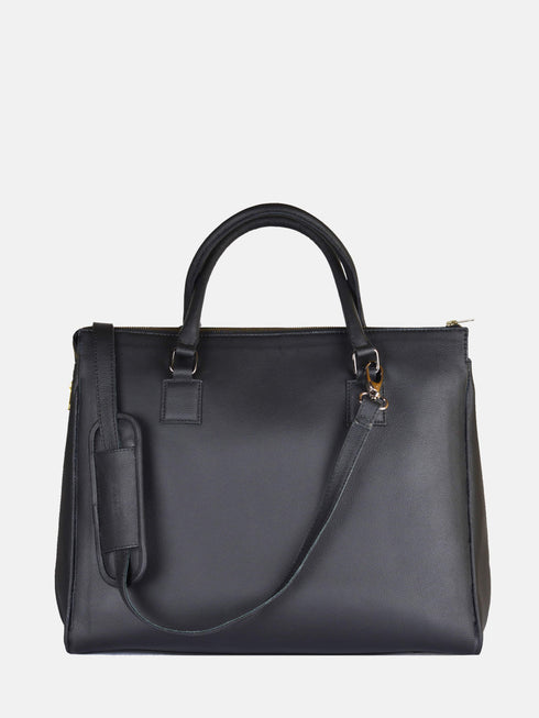Leather Tote - Black