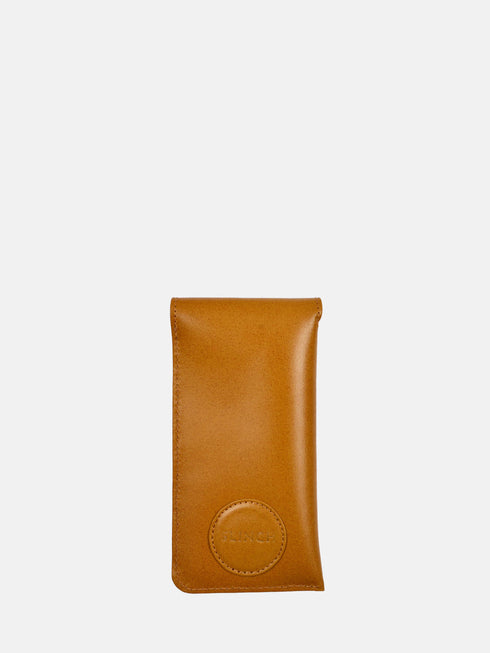 Leather Eyewear Case - Tan