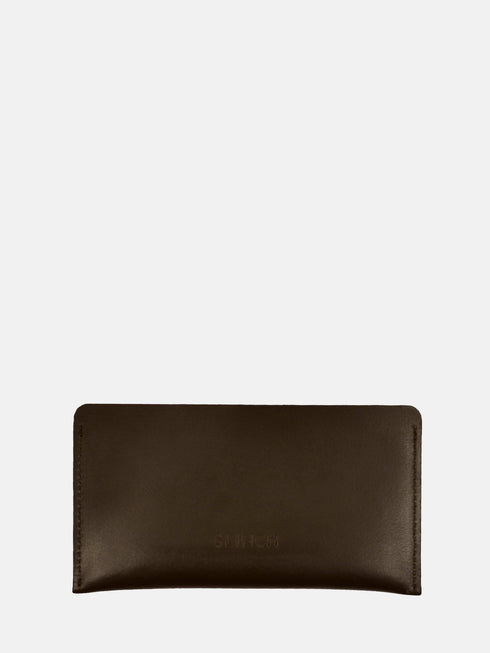 Leather Eyewear Case - Dark Brown