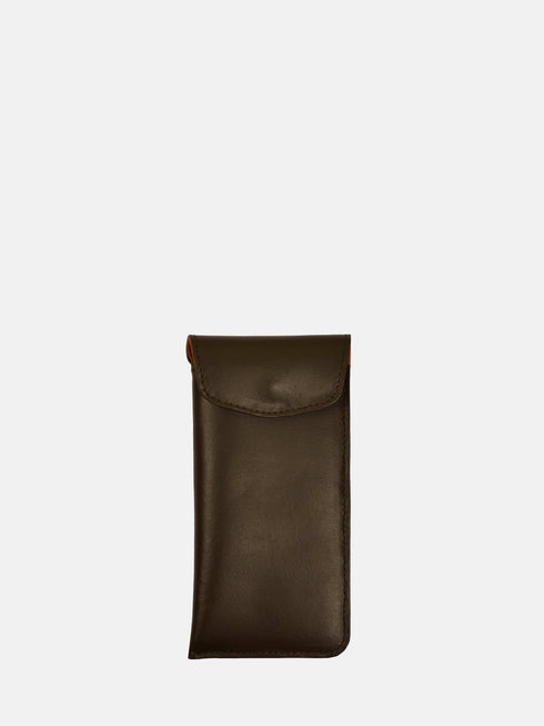 Leather Eyewear Case - Dark Brown