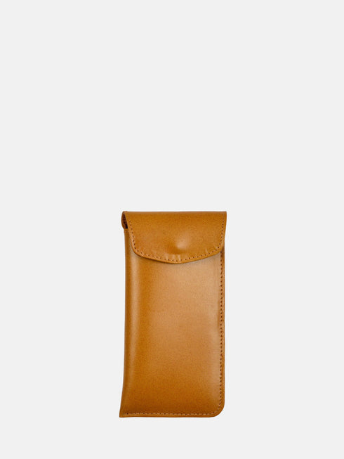 Leather Eyewear Case - Tan