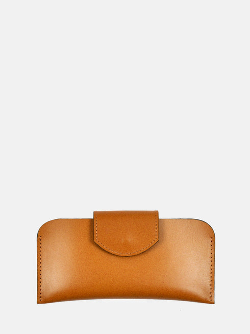 Leather Eyewear Case - Tan