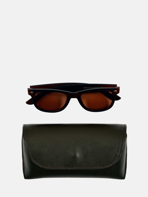 Leather Eyewear Case - Black