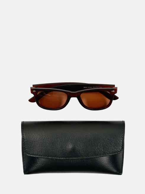 Leather Eyewear Case - Black