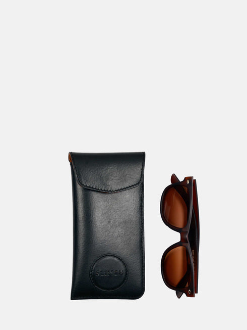 Leather Eyewear Case - Black