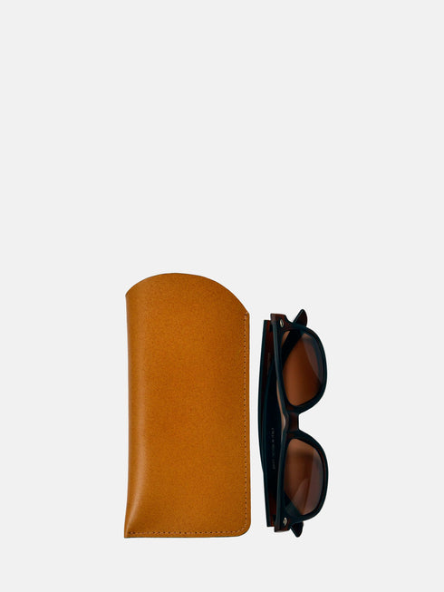 Leather Eyewear Case - Tan