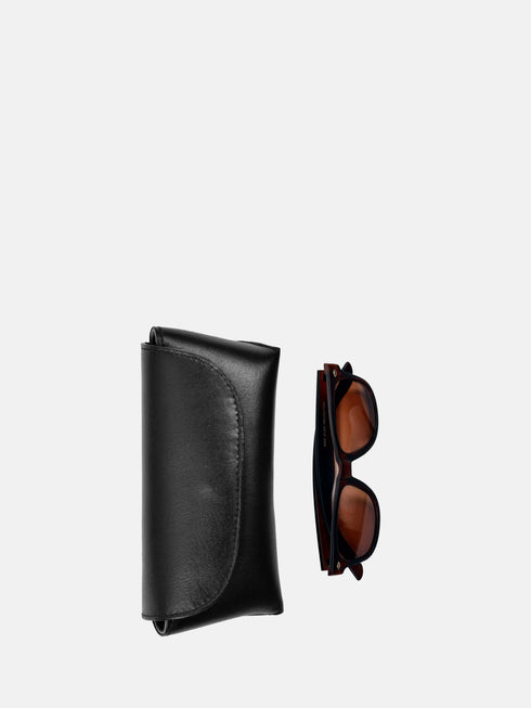 Leather Eyewear Case - Black