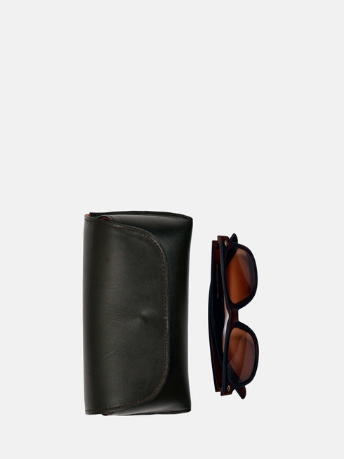 Leather Eyewear Case - Black