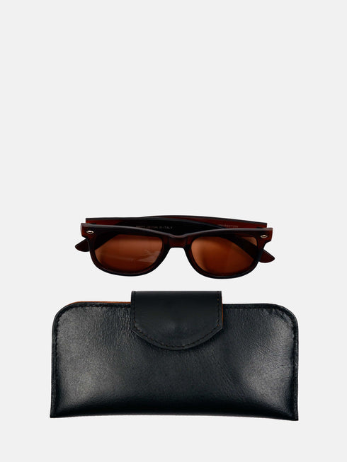 Leather Eyewear Case - Black