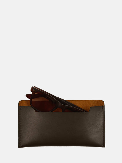 Leather Eyewear Case - Dark Brown
