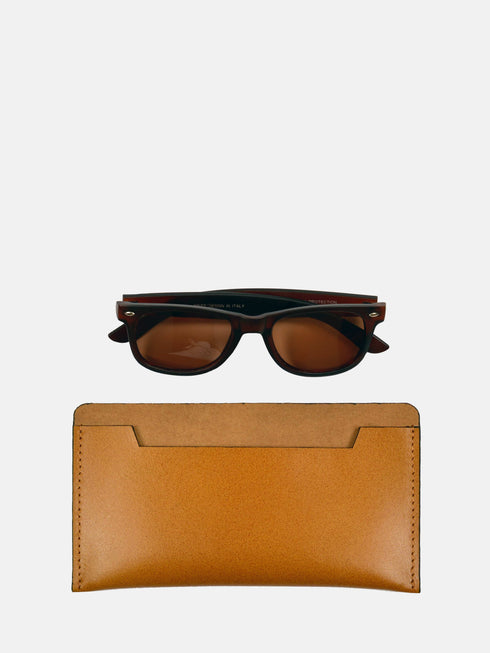 Leather Eyewear Case - Tan