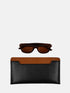 Leather Eyewear Case - Black