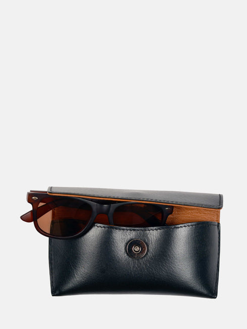 Leather Eyewear Case - Black