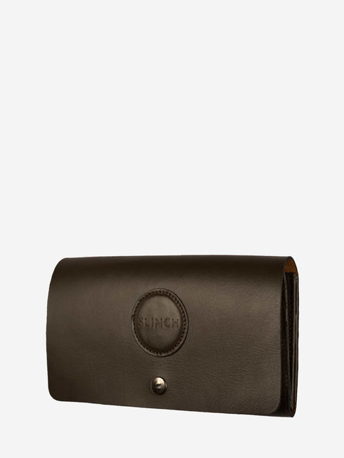 Leather Wallet - Dark Grey