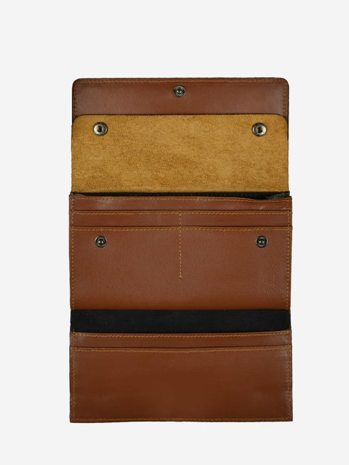 Leather Wallet - Black/Brown