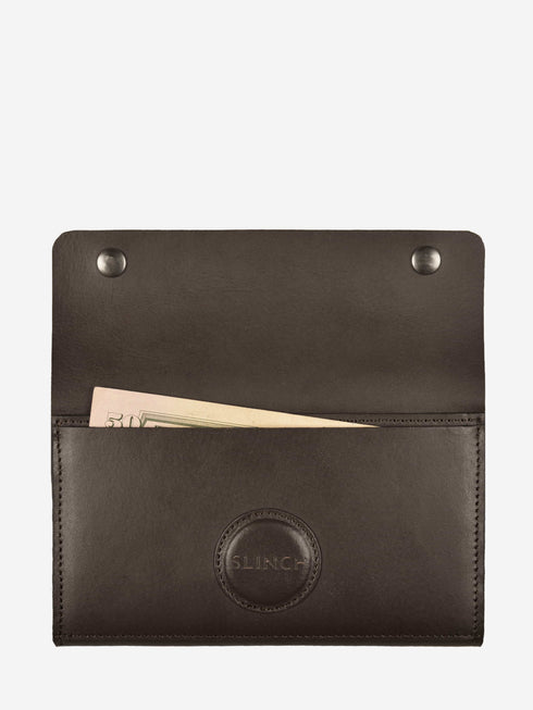 Leather Wallet - Dark Brown