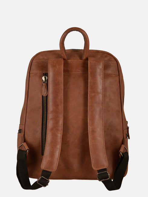Leather Backpack - Brown