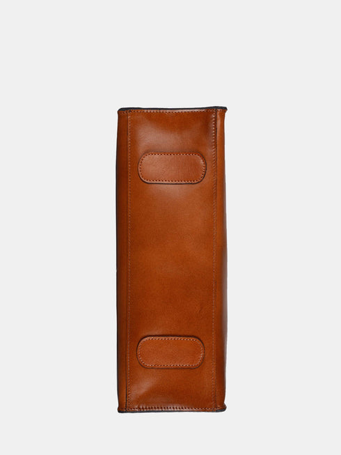 Leather Tote - Brown